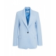 Blazer monopetto azzurro