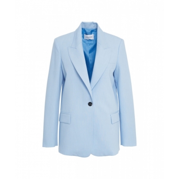 Blazer monopetto azzurro