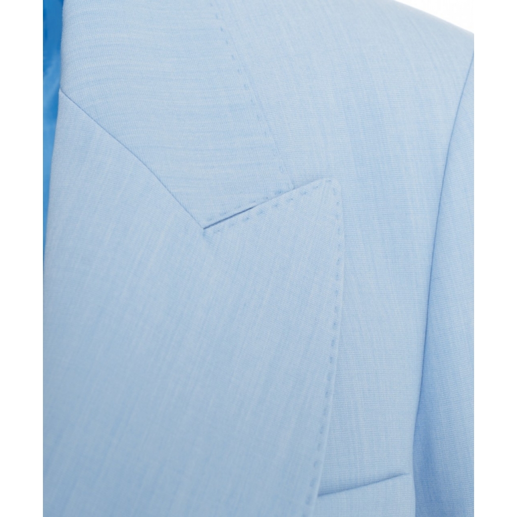 Blazer monopetto azzurro