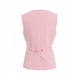 Gilet monopetto rosa