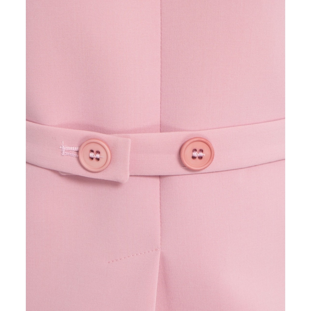 Gilet monopetto rosa