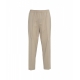 Pantaloni in lana vergine Savoys beige