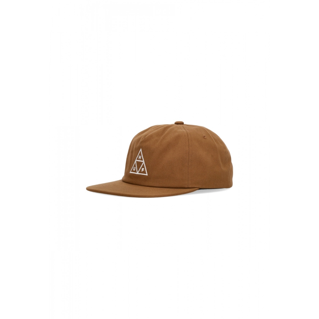 cappellino visiera piatta uomo set triple triangle snapback RUSSET ORANGE