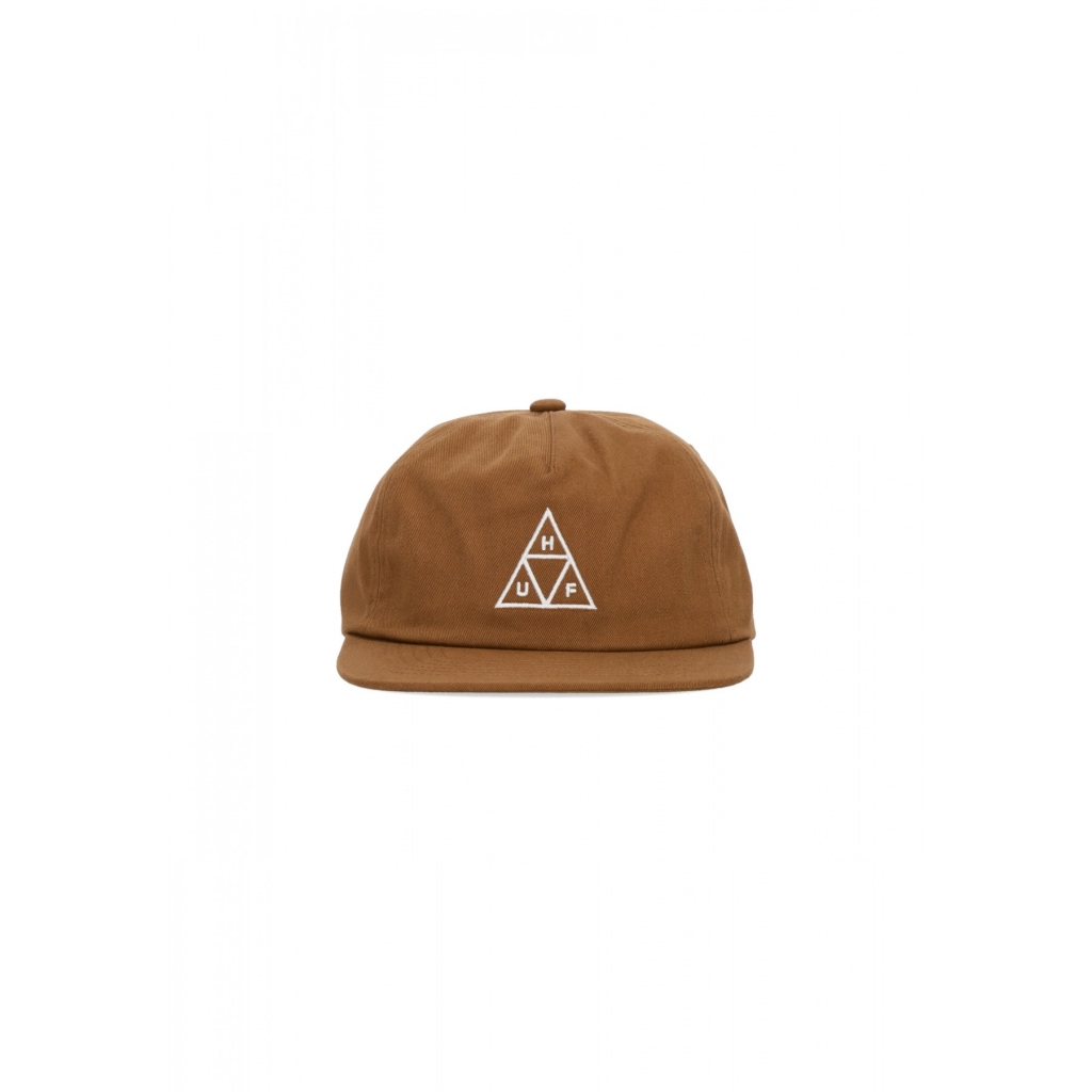 cappellino visiera piatta uomo set triple triangle snapback RUSSET ORANGE