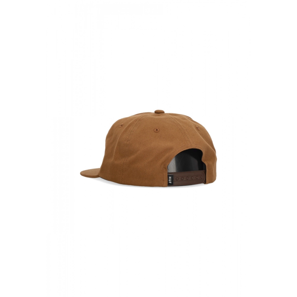 cappellino visiera piatta uomo set triple triangle snapback RUSSET ORANGE