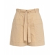 Pantaloncini in popeline beige