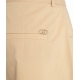 Pantaloncini in popeline beige