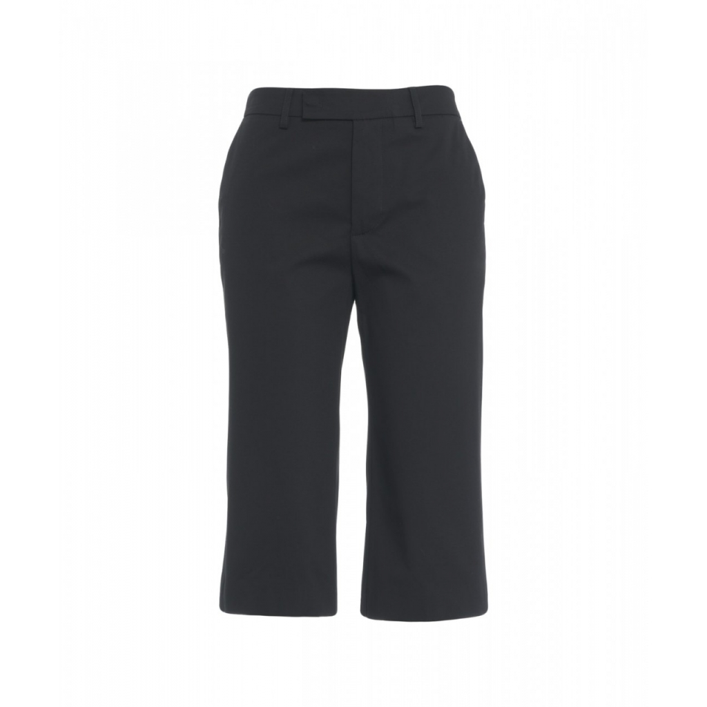 Pantaloni capri in cotone nero