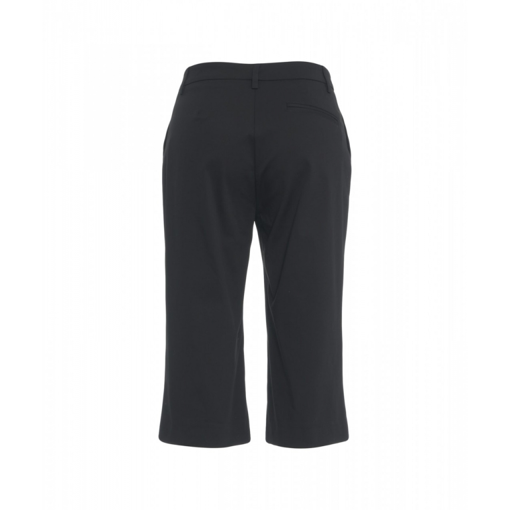 Pantaloni capri in cotone nero