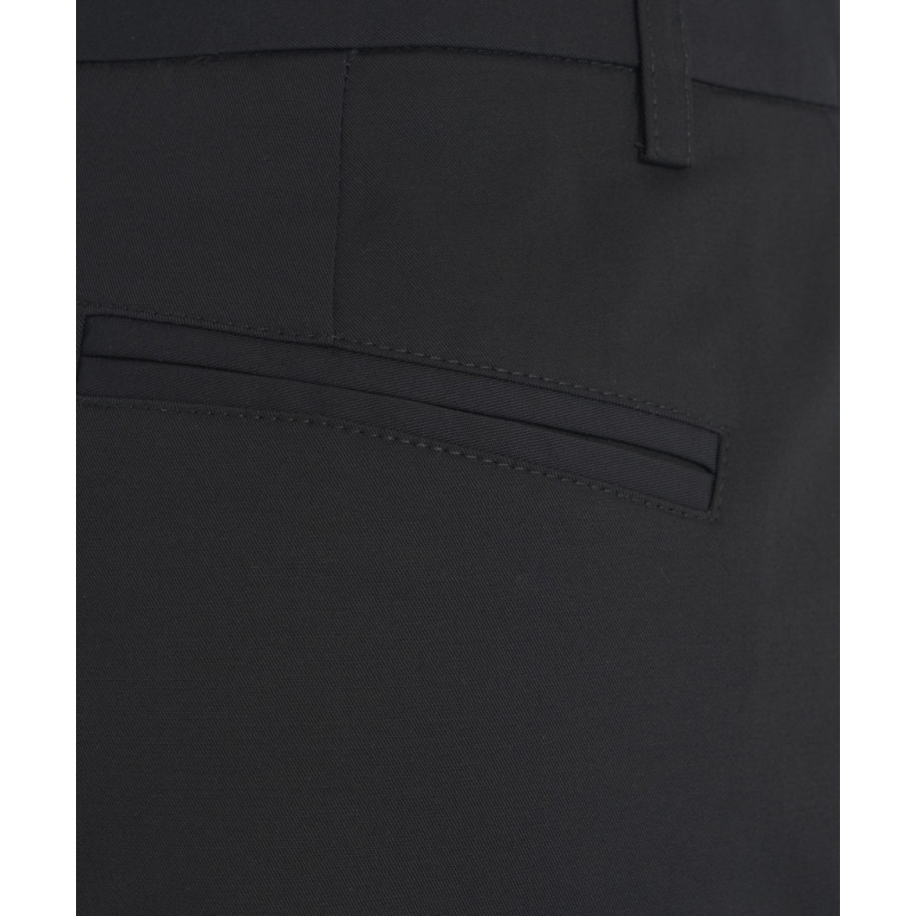 Pantaloni capri in cotone nero