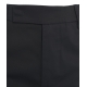 Pantaloni capri in cotone nero