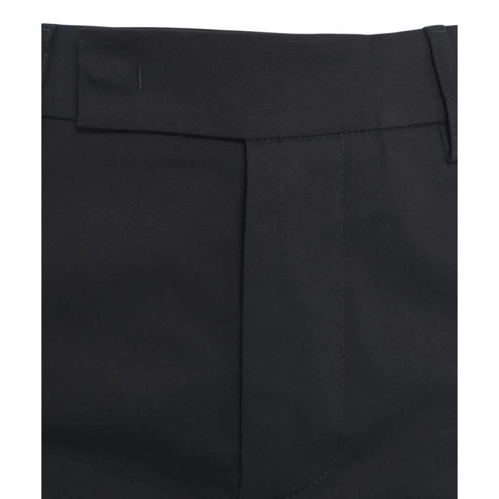 Pantaloni capri in cotone nero