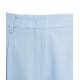 Pantaloni a vita alta con pieghe azzurro