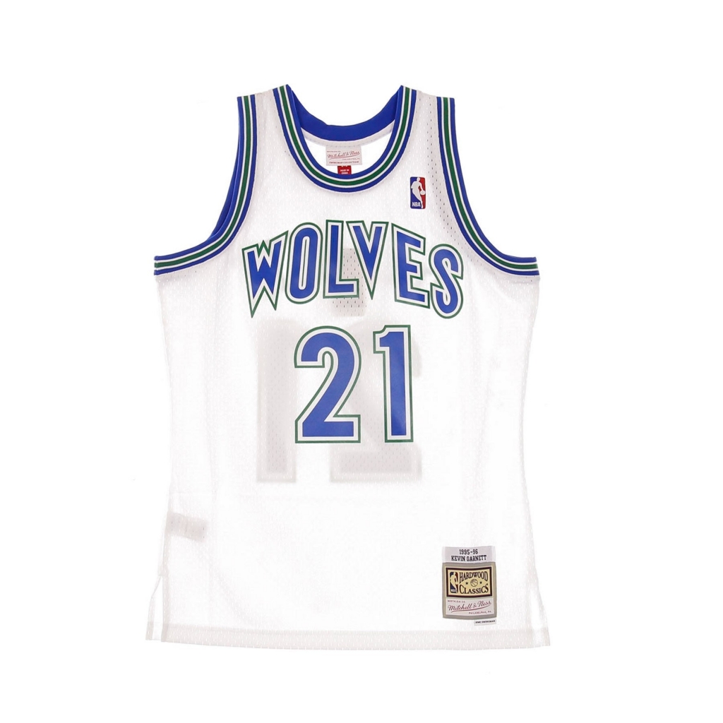 canotta basket uomo nba swingman jersey hardwood classics no21 kevin garnett 1995-96 mintim home ORIGINAL TEAM COLORS