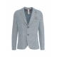 Blazer in misto lino Jake azzurro