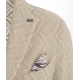 Blazer effetto uncinetto beige