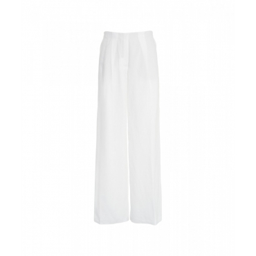 Pantaloni in misto lino Massif bianco