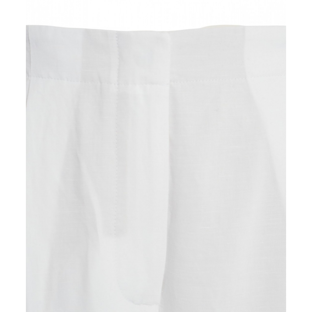 Pantaloni in misto lino Massif bianco