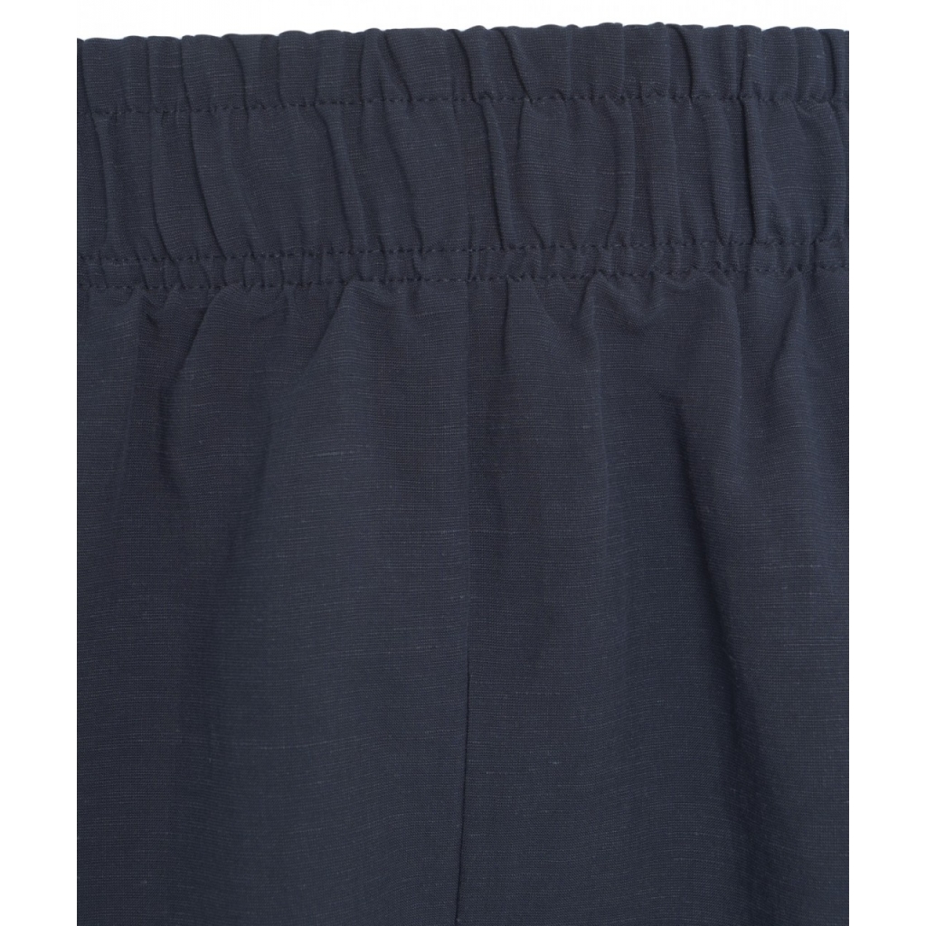 Pantaloncini in misto lino Caruso blu scuro