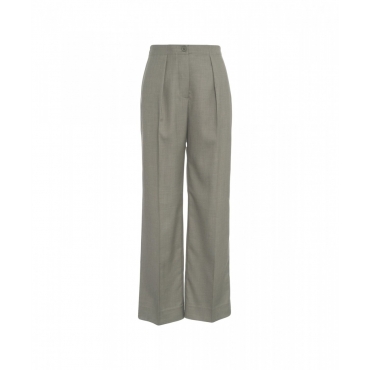 Pantaloni wide leg Sharo verde