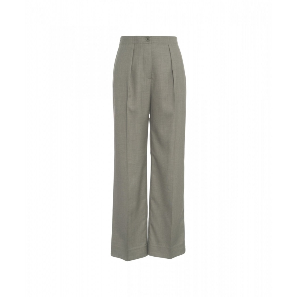 Pantaloni wide leg Sharo verde