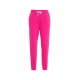 Jogger con logo ricamato pink