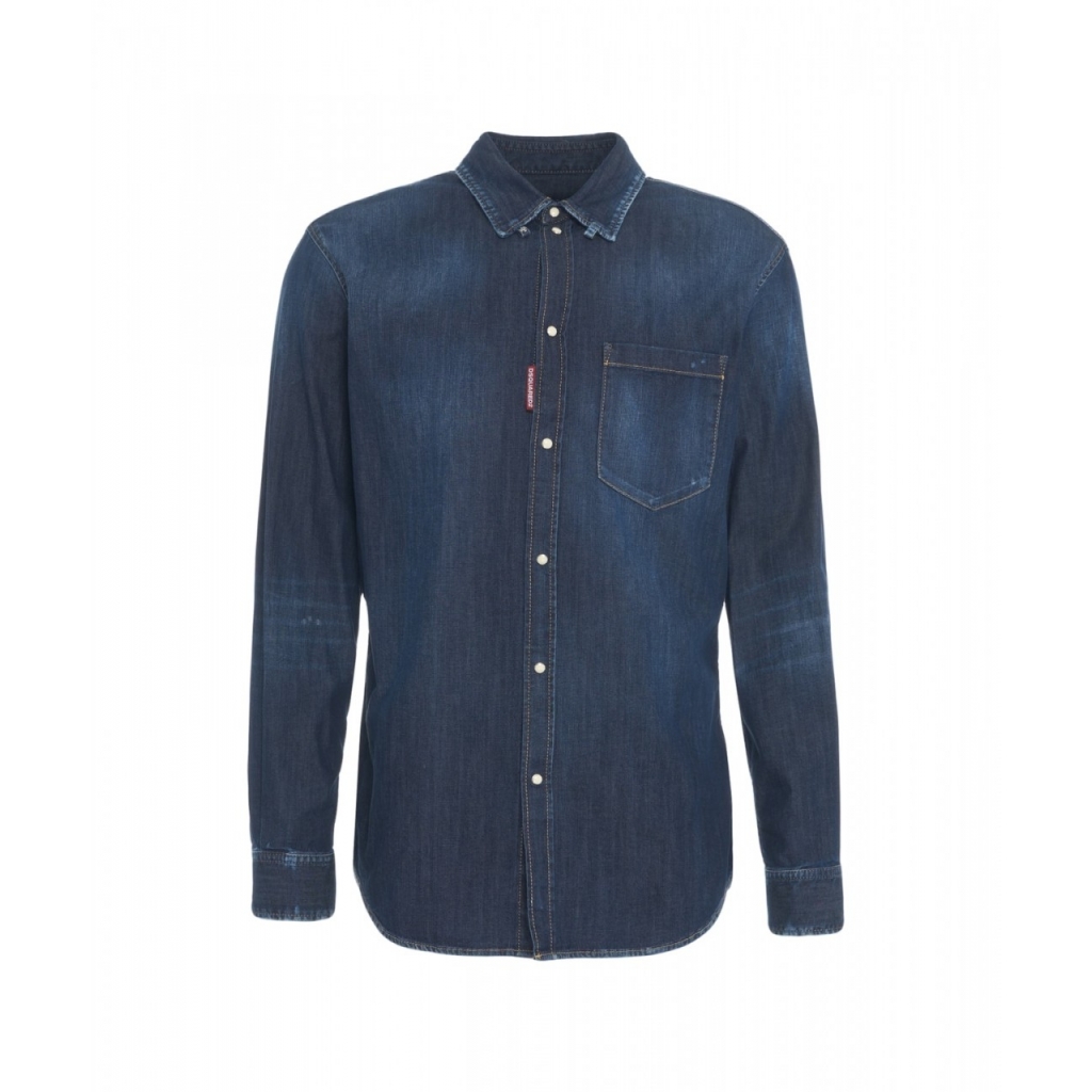 Camicia in denim Relax Dan blu