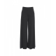 Pantaloni a gamba larga con stretch nero