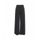 Pantaloni a gamba larga con stretch nero