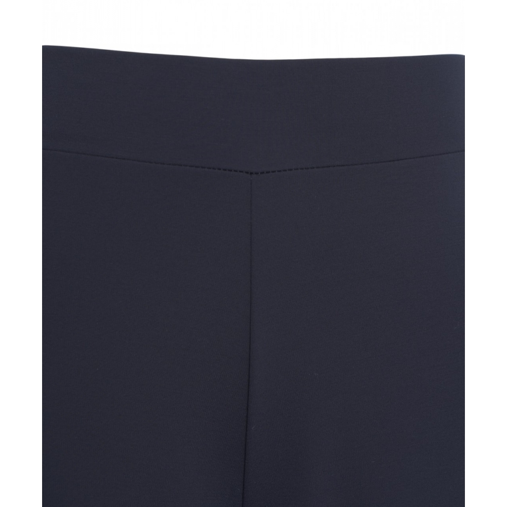 Pantaloni a gamba larga con stretch blu scuro