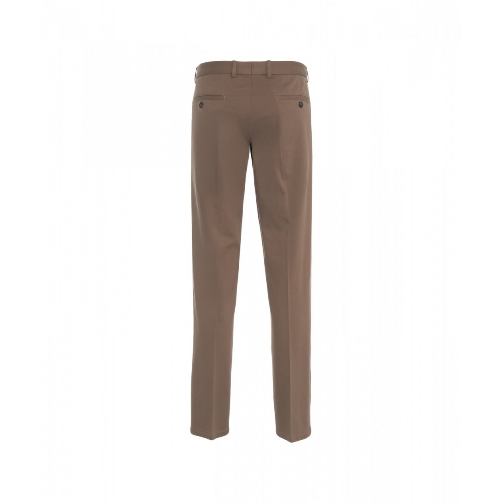 Pantaloni chino con coulisse marrone