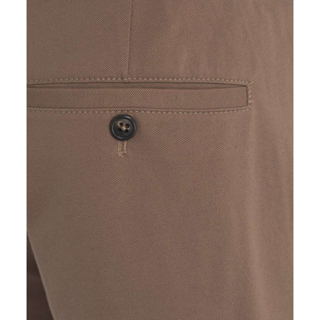 Pantaloni chino con coulisse marrone