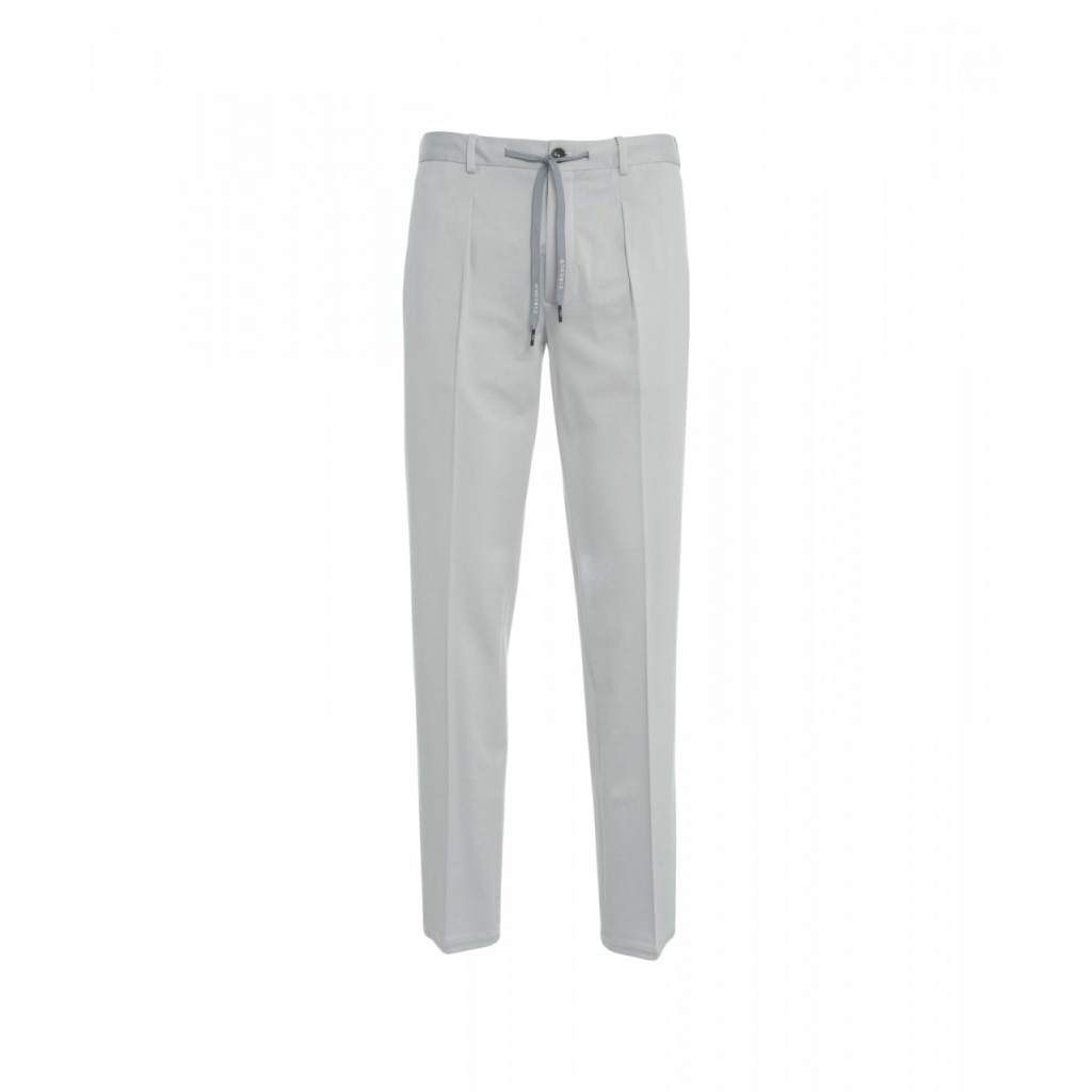 Pantaloni chino con coulisse azzurro