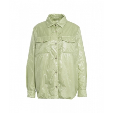 Overshirt leggermente imbottita verde