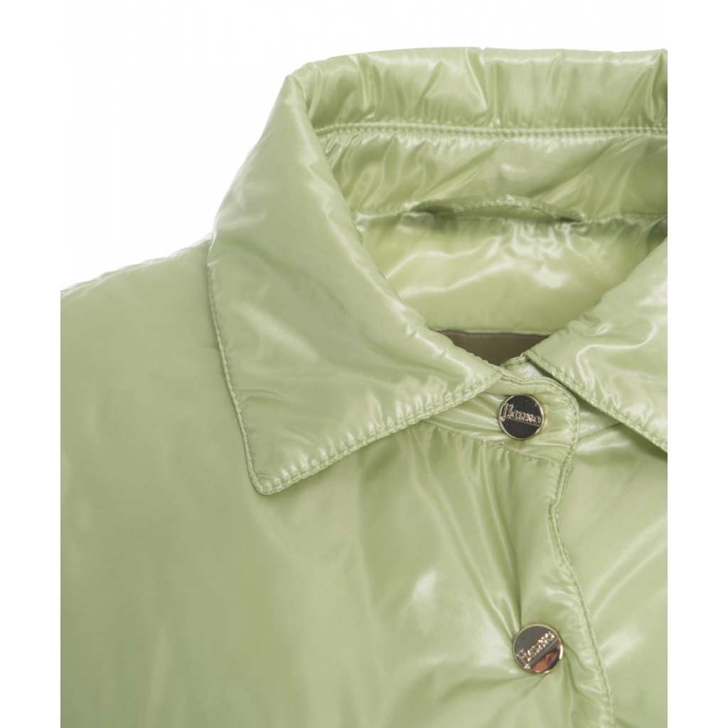 Overshirt leggermente imbottita verde