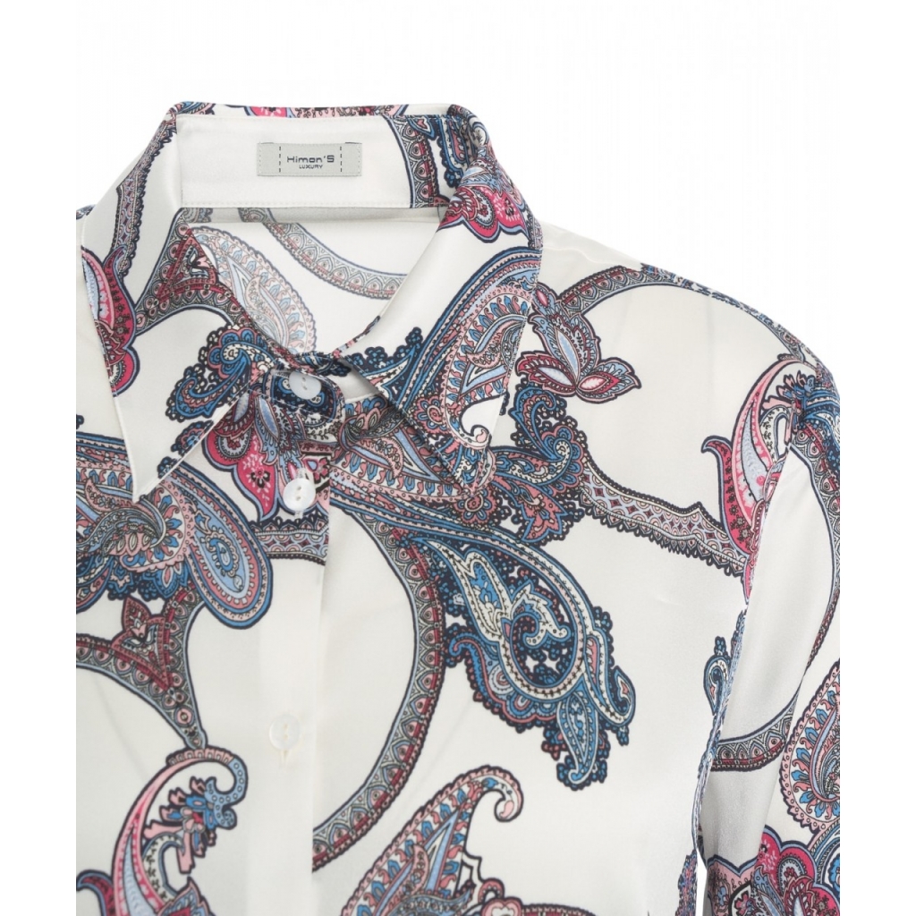 Camicia con stampa bianco