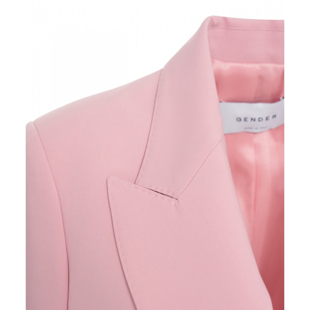 Blazer monopetto rosa