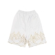 pantalone corto tuta uomo 3d print flames short WHITE