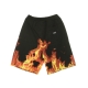 pantalone corto tuta uomo flames BLACK