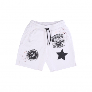 pantalone corto tuta uomo choose your mask short WHITE