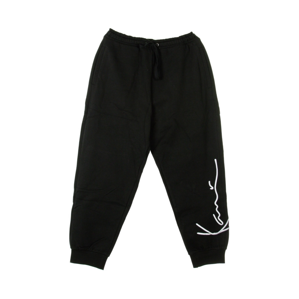 pantalone tuta felpato uomo signature retro sweatpants BLACK/WHITE