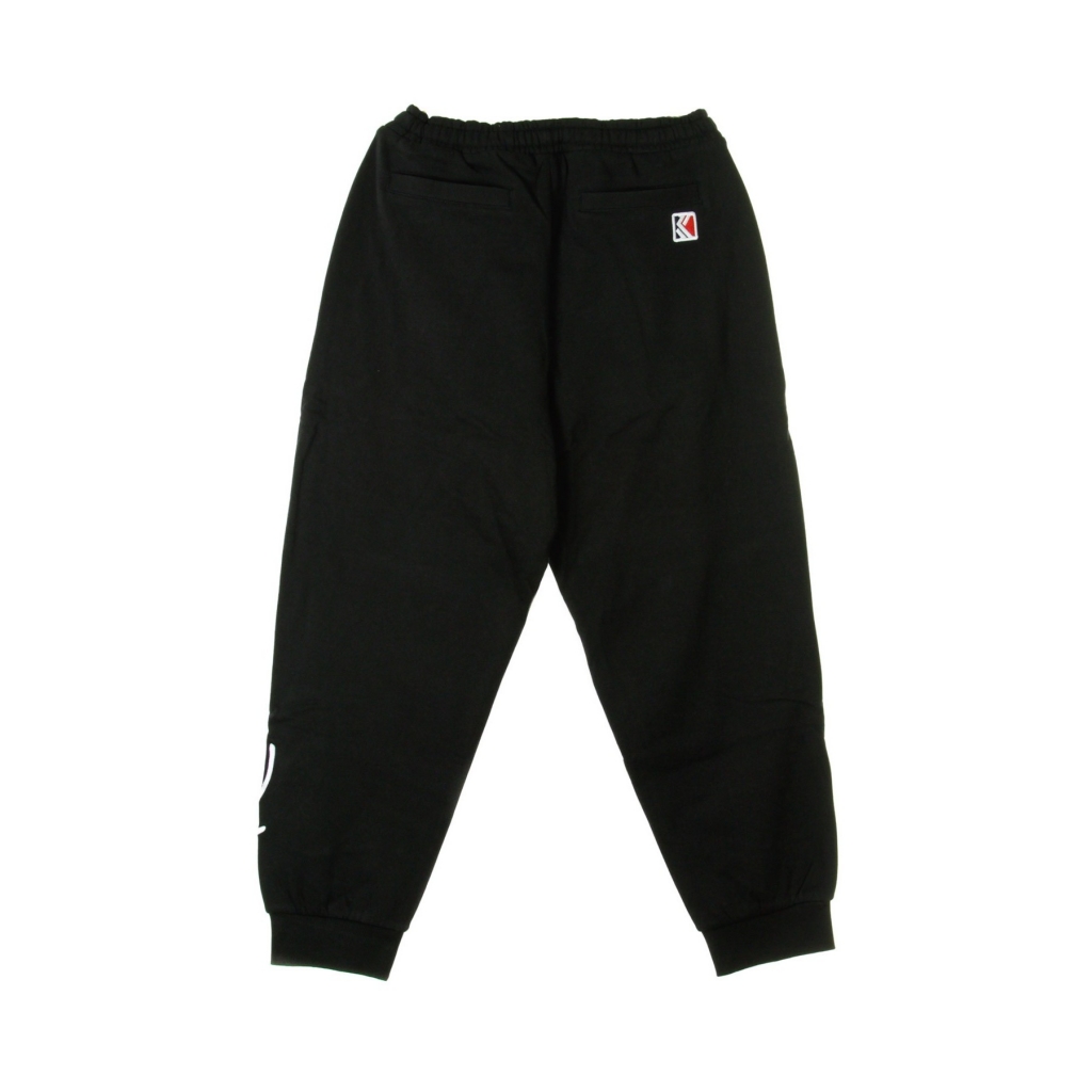 pantalone tuta felpato uomo signature retro sweatpants BLACK/WHITE