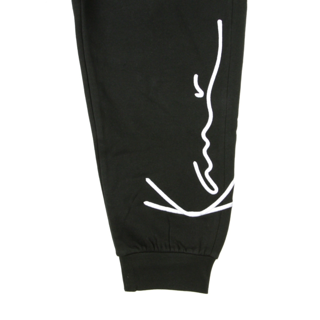 pantalone tuta felpato uomo signature retro sweatpants BLACK/WHITE