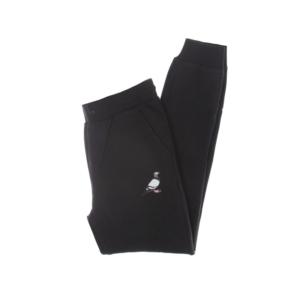 pantalone tuta felpato uomo pigeon logo sweatpant BLACK