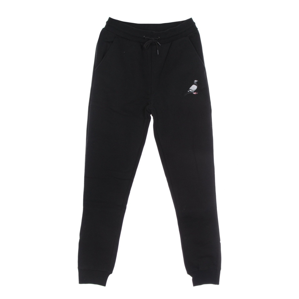 pantalone tuta felpato uomo pigeon logo sweatpant BLACK