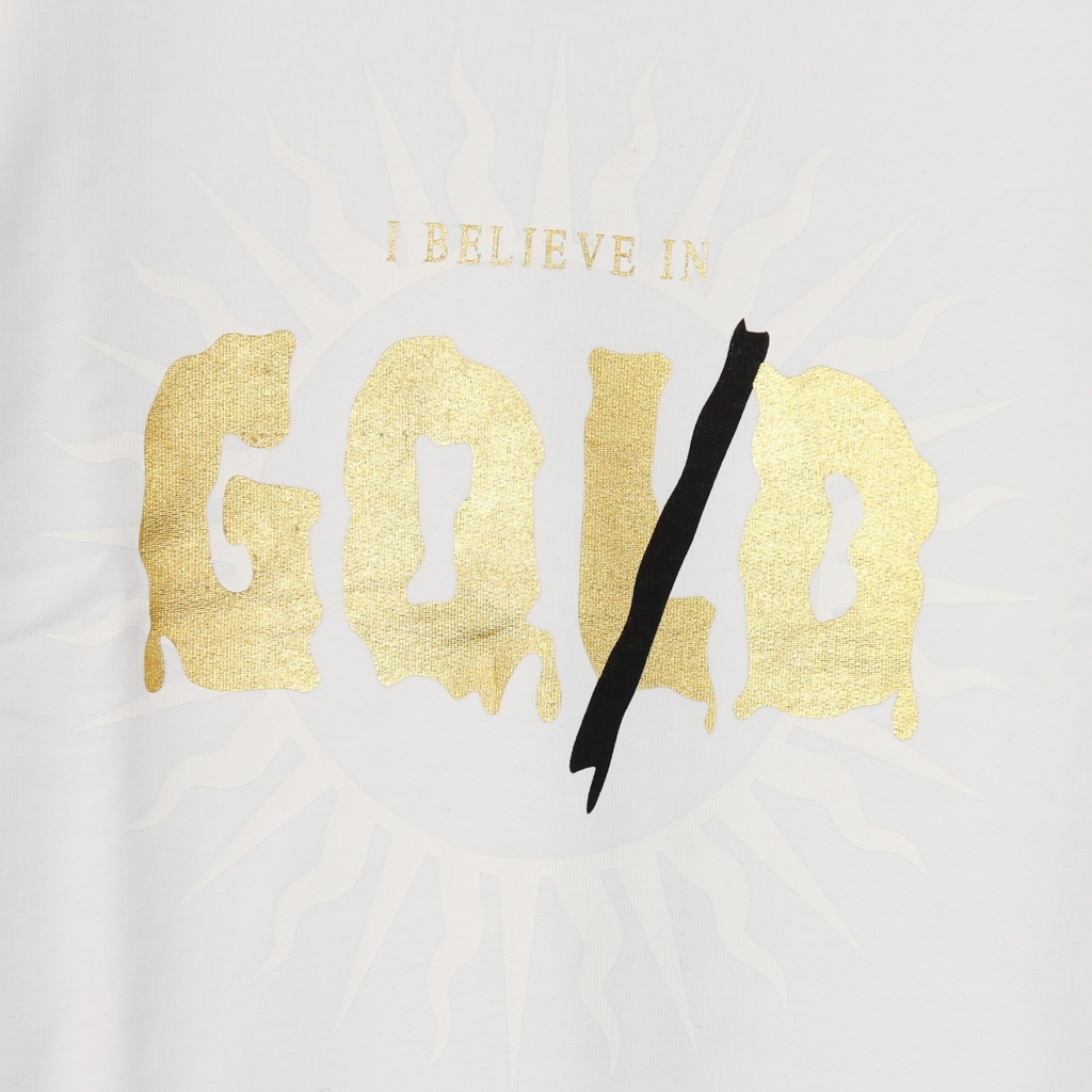 felpa leggera girocollo uomo god gold sweatshirt WHITE