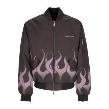 giubbotto bomber uomo flames bomber BLACK/PURPLE