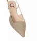 Slingbacks con strass oro