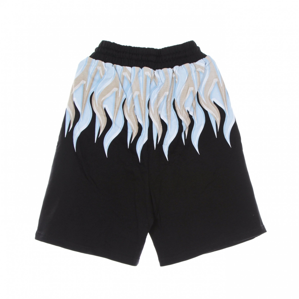 pantalone corto tuta uomo new flames shorts BLACK