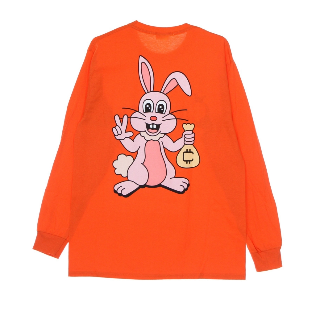 maglietta manica lunga uomo cokane rabbit l/s tee x freddie gibbs ORANGE